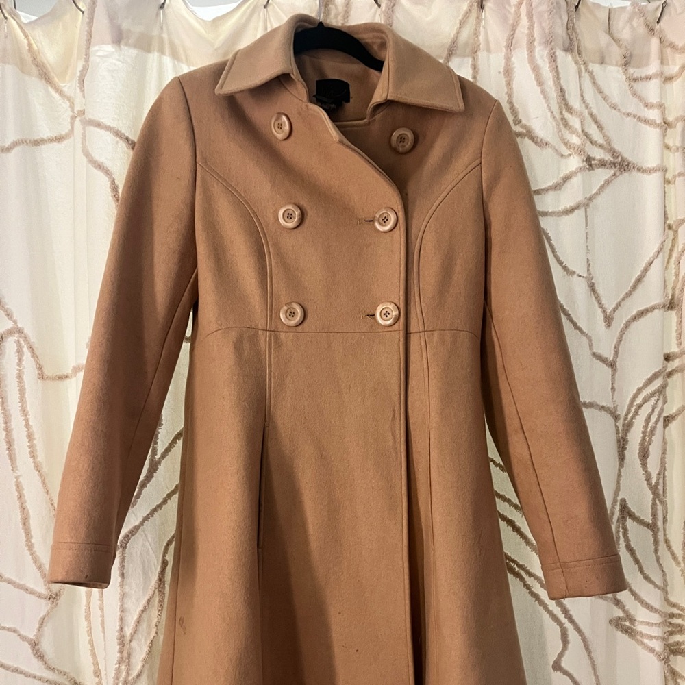 Double-Breasted Tan Coat